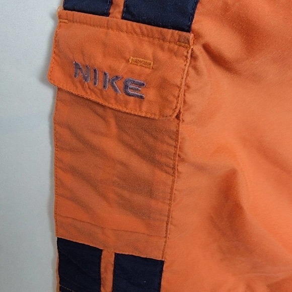 Nike Essential Men's 9" Swim Trunks Size Large Orange/Navy - Picture 7 of 10